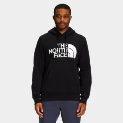 Men's The North Face Half Dome Pullover Hoodie TNF Black/TNF White - NF0A7UNL 001