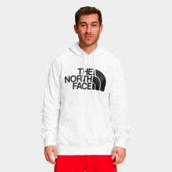 Men's The North Face Half Dome Pullover Hoodie TNF White/TNF Black - NF0A7UNL 100