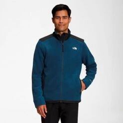 Men's The North Face Alpine Polartec® 200 Full-Zip Jacket Shady Blue/TNF Black - NF0A7WWL 401