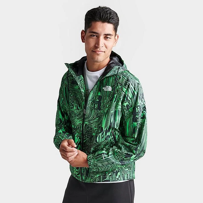 Men's The North Face Novelty Graphic Print Rain Jacket Green/Black - NF0A7ZYD 320 3 Men's The North Face Novelty Graphic Print Rain Jacket Green/Black - NF0A7ZYD 320