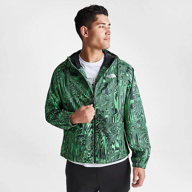 Men's The North Face Novelty Graphic Print Rain Jacket Green/Black - NF0A7ZYD 320 5 Men's The North Face Novelty Graphic Print Rain Jacket Green/Black - NF0A7ZYD 320 - Image 3