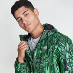 Men's The North Face Novelty Graphic Print Rain Jacket Green/Black - NF0A7ZYD 320 12 Men's The North Face Novelty Graphic Print Rain Jacket Green/Black - NF0A7ZYD 320 -Deals Adidas Store NF0A7ZYD 320 M5