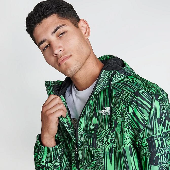 Men's The North Face Novelty Graphic Print Rain Jacket Green/Black - NF0A7ZYD 320 7 Men's The North Face Novelty Graphic Print Rain Jacket Green/Black - NF0A7ZYD 320 - Image 5