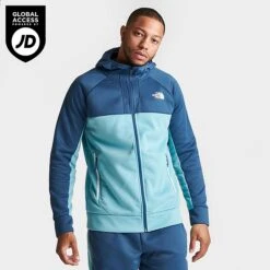 Men's The North Face Kaveh Full-Zip Hoodie Federal Blue/Light Blue - NF0A83G8Â 420