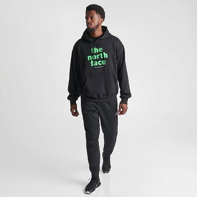 Men's The North Face NSE Glitched Graphic Hoodie Black/Green - NF0A84GE 001 4 Men's The North Face NSE Glitched Graphic Hoodie Black/Green - NF0A84GE 001 - Image 2