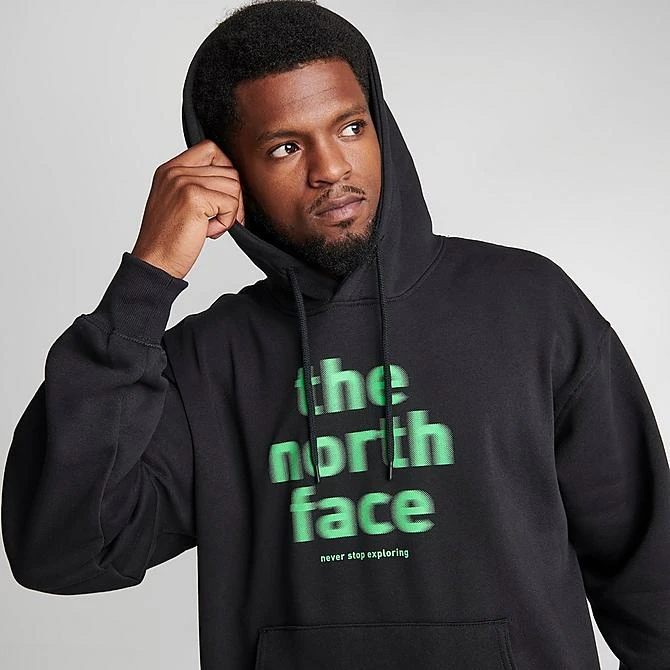 Men's The North Face NSE Glitched Graphic Hoodie Black/Green - NF0A84GE 001 7 Men's The North Face NSE Glitched Graphic Hoodie Black/Green - NF0A84GE 001 - Image 5