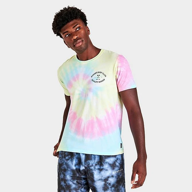 Men's Sonneti Tie-Dye All-Over Print Short-Sleeve T-Shirt Mid Blue - SN12940 110 5 Men's Sonneti Tie-Dye All-Over Print Short-Sleeve T-Shirt Mid Blue - SN12940 110 - Image 3