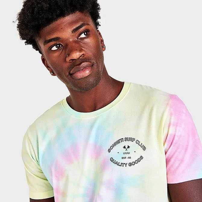 Men's Sonneti Tie-Dye All-Over Print Short-Sleeve T-Shirt Mid Blue - SN12940 110 7 Men's Sonneti Tie-Dye All-Over Print Short-Sleeve T-Shirt Mid Blue - SN12940 110 - Image 5