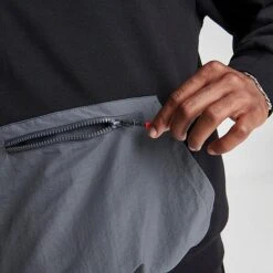 Men's Sonneti London Reward Pullover Hoodie Black/Grey - SNM13177 090 -Deals Adidas Store SNM13177 090 M6