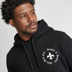 Men's Supply & Demand Lawrence Hoodie Black - SUM16345 090 -Deals Adidas Store SUM16345 090 M5