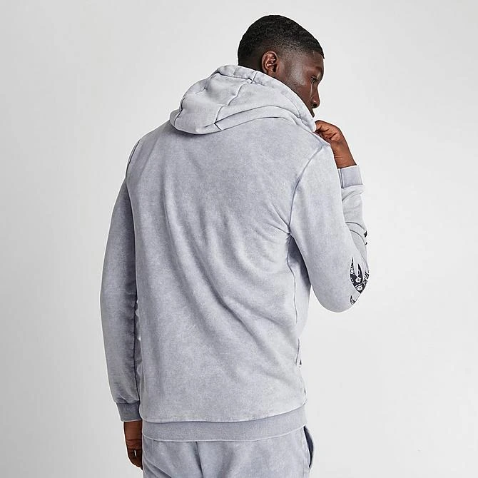 Men's Supply & Demand Acid Flame Graphic Pullover Hoodie Mid Grey - SUM16347 030 5 Men's Supply & Demand Acid Flame Graphic Pullover Hoodie Mid Grey - SUM16347 030 - Image 4