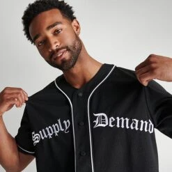 Men's Supply & Demand Lawrence Baseball Jersey Black/White - SUM16443 090 11 Men's Supply & Demand Lawrence Baseball Jersey Black/White - SUM16443 090 -Deals Adidas Store SUM16443 090 M5
