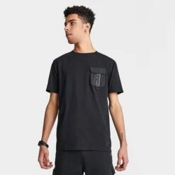 Men's Supply & Demand Quarry Cargo Pocket T-Shirt Black - SUM16447 090