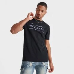Men's Supply & Demand Shadow Graphic T-Shirt Black - SUM16448 090