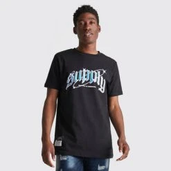 Men's Supply & Demand LE Chrome Orbit Logo T-Shirt Black - SUM16577 090