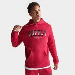 Men's Supply & Demand Trapper Hoodie Red - SUM16654 335