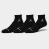 Nike Jordan Everyday Max 3-Pack Ankle Socks Black/Black/Black - SX5544 010