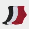 Nike Jordan Everyday Max 3-Pack Ankle Socks Red/White/Black - SX5544 011