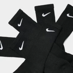 Nike Everyday Plus Cushioned Crew Training Socks (6-Pack) Black/White - SX6897 010 -Deals Adidas Store SX6897 010 P3