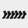 Nike Everyday Plus Cushioned 6-Pack Quarter Training Socks Black/White - SX6899 010