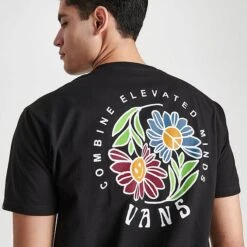 Men's Vans Elevated Minds T-Shirt Black - VN00003K 001 -Deals Adidas Store VN00003K 001 M5