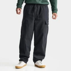 Men's Vans Baggy Tapered Cargo Range Pants Black - VN0005Z1 001