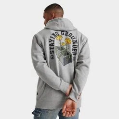Vans Staying Grounded Graphic Pullover Hoodie Grey Heather - VN0007W7 021