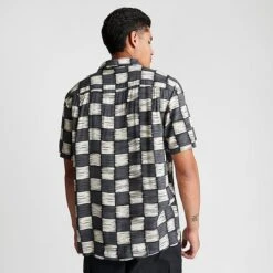 Men's Vans Moore Buttondown Shirt Asphalt/Antique White - VN0008JG 030 -Deals Adidas Store VN0008JG 030 M4