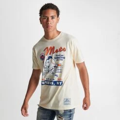 Men's Mitchell & Ness New York Mets MLB Deli Graphic T-Shirt Stone - YPPPCREA 222 -Deals Adidas Store YPPPCREA 222 M3
