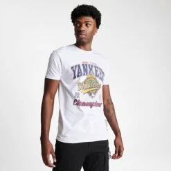 Men's Mitchell & Ness New York Yankees MLB World Series Champs T-Shirt White - YYWHIT96 100 -Deals Adidas Store YYWHIT96 100 M3